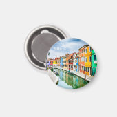 Burano, Italien Magnet (Vorderseite/Rückseite)