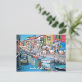 Burano, Italien - Postkarte (Stehend Vorderseite)