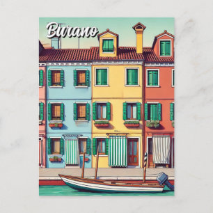 Burano Italien Postkarte