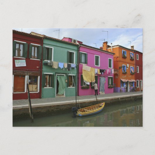 Burano, Italien Postkarte (Vorderseite)
