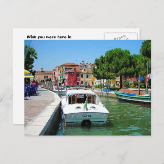 Burano, Italien-Postkarte Postkarte (Vorne/Hinten)