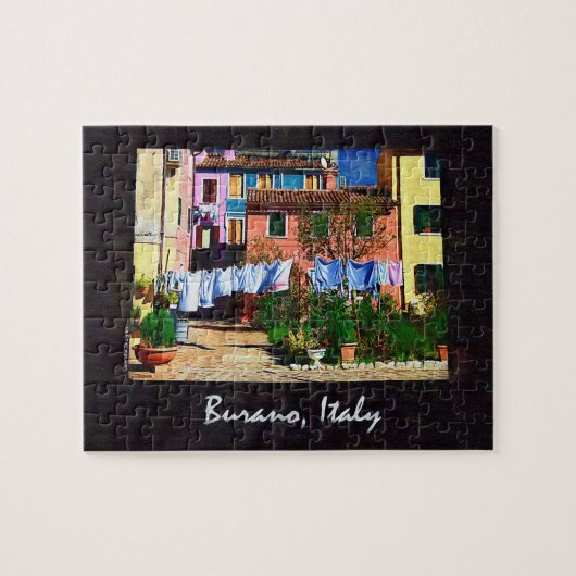 Burano Italien Puzzle (Horizontal)