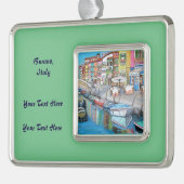 Burano, Italien - Rahmen-Ornament Silber (Links)