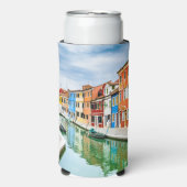 Burano, Italien Selters Dosenkühler (Seltzer Vorderseite)