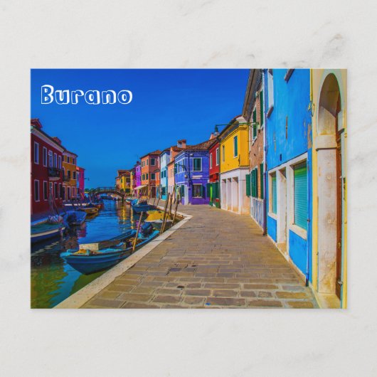 Burano Postcard Postkarte (Vorderseite)
