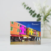 Burano Postcard Postkarte (Stehend Vorderseite)