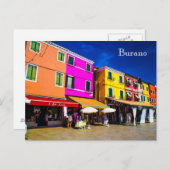 Burano Postcard Postkarte (Vorne/Hinten)
