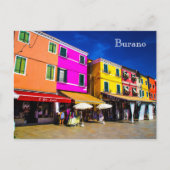 Burano Postcard Postkarte (Vorderseite)