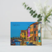 Burano Postcard Postkarte (Stehend Vorderseite)