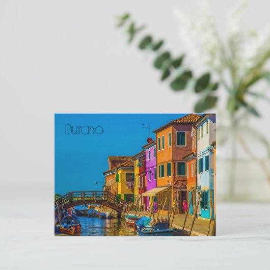Burano Postcard Postkarte (Stehend Vorderseite)