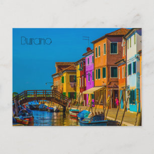 Burano Postcard Postkarte