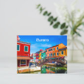 Burano Postcard Postkarte (Stehend Vorderseite)
