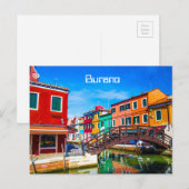 Burano Postcard Postkarte (Vorne/Hinten)
