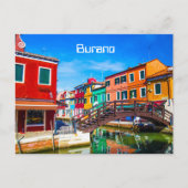 Burano Postcard Postkarte (Vorderseite)