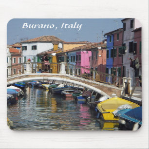 Burano;  Spitze-Insel Mousepad