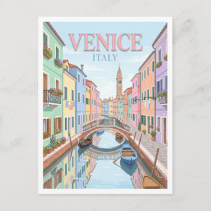 Burano Venedig Italien Postkarte