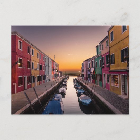 Burano, Venedig, Italien Postkarte (Vorderseite)