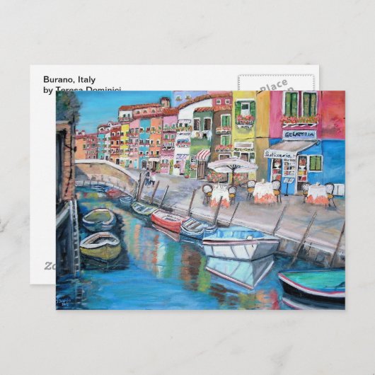 Burano, Venedig - Postkarte (Vorne/Hinten)