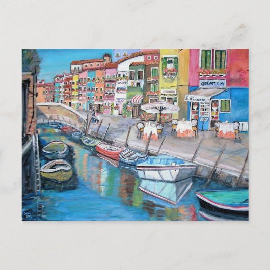 Burano, Venedig - Postkarte (Vorderseite)