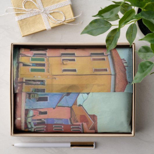 BURANO - Venezianisch Lagoon Venice - Burano Seidenpapier (Geschenk)