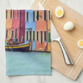 BURANO - Venezianische Lagune Venedig - Burano Geschirrtuch (Viertel Falte)
