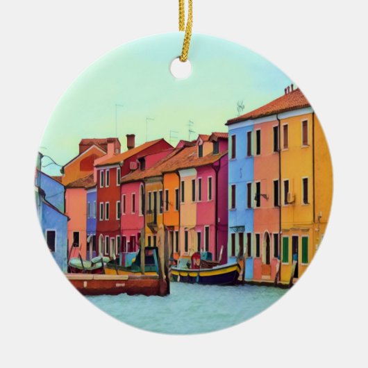 BURANO - Venezianische Lagune Venedig - Burano Keramik Ornament (Vorne)