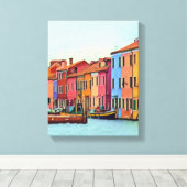 BURANO - Venezianische Lagune Venedig - Burano Leinwanddruck (Insitu (Holzboden))