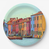 BURANO - Venezianische Lagune Venedig - Burano Pappteller (Vorderseite)