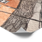 Burano Venice Helle Häuser Poster (Ecke)