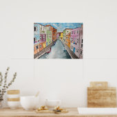 Burano Venice Helle Häuser Poster (Küche)