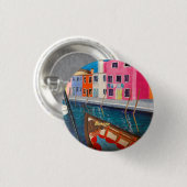 Burano Venice Italien Button (Vorne & Hinten)