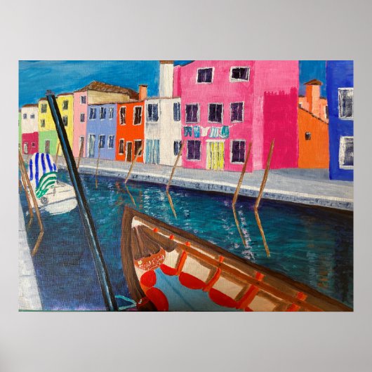 Burano Venice Italien Poster (Vorne)