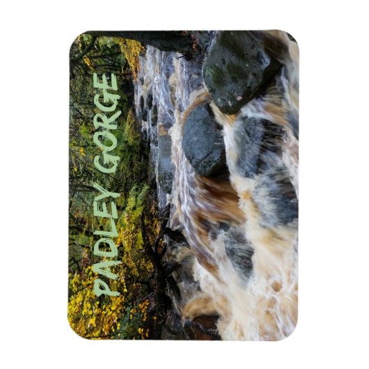 Burbage Brook in Full Spate, Padley Gorge, UK Magnet (Vertikal)
