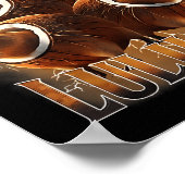 Burbaloni Luliloli Italienisches Brain Rot Capybar Poster (Ecke)