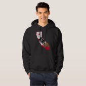 Burbank Area Code 818 Telefonnummer California Sou Hoodie (Vorne ganz)