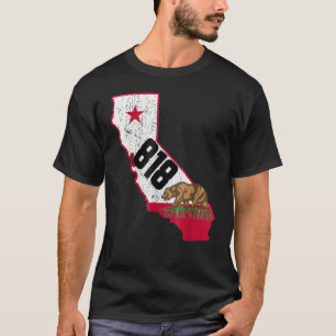 Burbank Area Code 818 Telefonnummer California Sou T-Shirt