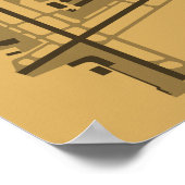 Burbank Bob Hope Airport (BUR) Diagramm Poster (Ecke)