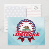 Burbank, CA Postkarte (Vorne/Hinten)