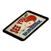 Burbank California Apple - Vintage Travel Magnet (Linke Seite)