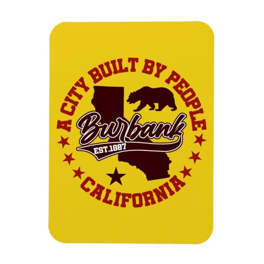 Burbank, Kalifornien Magnet (Vertikal)
