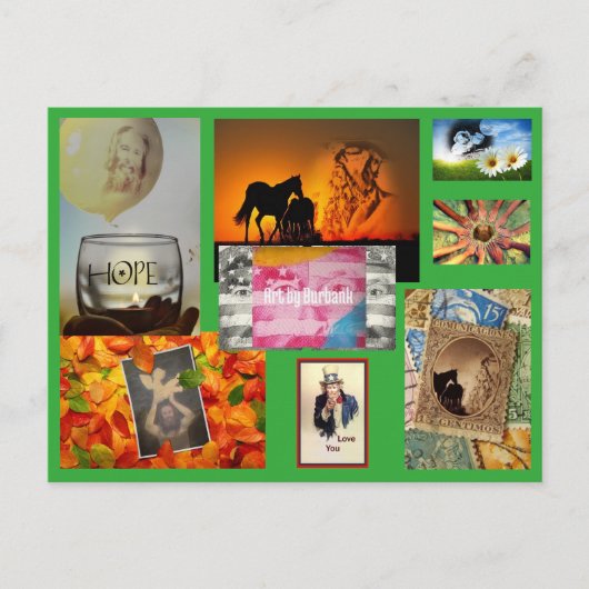 Burbank Postkarten - Kunst durch Burbank (Vorderseite)