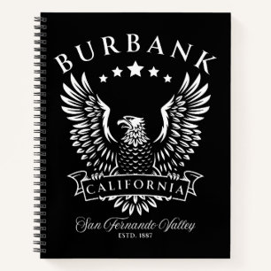 Burbank San Fernando Tal Vintag Notizblock