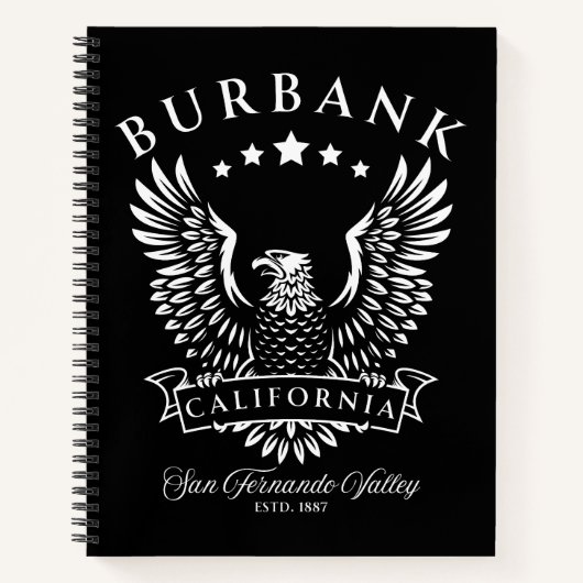Burbank San Fernando Tal Vintag Notizblock (Vorderseite)