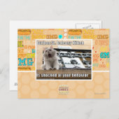 Burbon St. Balcony Kitteh Postkarte (Vorne/Hinten)