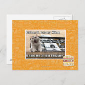 Burbon St. Balcony Kitteh Postkarte (Vorne/Hinten)