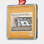 Burbon St.-Balkon Kitteh Silbernes Ornament (Links)