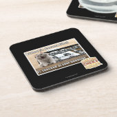 Burbon St.-Balkon Kitteh Untersetzer (Linke Seite)