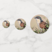 Burchell's Coucal Konfetti (Rückseiten)