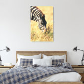 Burchells Zebra 2 Leinwanddruck (Insitu (Schlafzimmer))