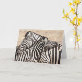 Burchell's Zebras-Hacking Karte (Gelbe Blume)